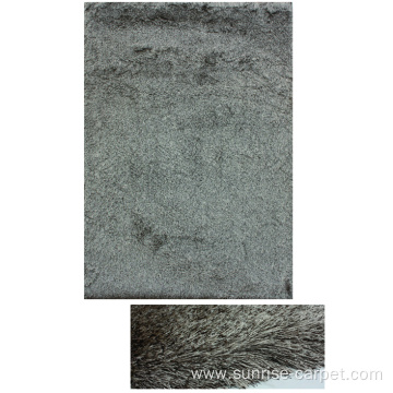 Thin Polyester Shaggy Rug with Long pile mix color